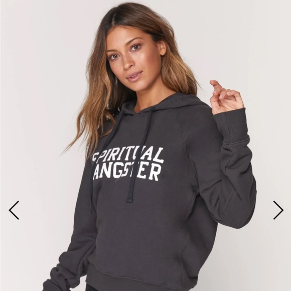 NWOT Spiritual Gangster Blue and Gray SG Pullover XS Unisex MSRP $89 - Picture 3 of 12